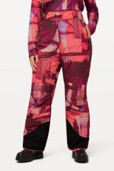 Damskie Spodnie narciarskie wodoodporne rzep osłona przeciwśnieżna. Fioletowe spodnie narciarskie Ulla Popken, plus size, bez wzorów, z materiału, narciarskie. Za 639.99 zł.