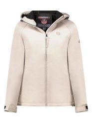 Geographical Norway Kurtka softshellowa "Tamilatal" w kolorze beżowym rozmiar: XXL. Brązowe kurtki sportowe Geographical Norway, xxl, bez wzorów, bez kaptura, outdoorowe. Za 178.45 zł.