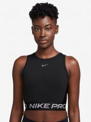 Nike Top sportowy w kolorze czarnym rozmiar: L. Czarne koszulki sportowe Nike, bez wzorów, z materiału, bez ramiączek, outdoorowe. Za 131.74 zł.