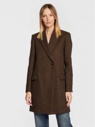 Zadig & Voltaire Płaszcz wełniany Marco WWCO00186 Brązowy Regular Fit. Brązowe płaszcze Zadig & Voltaire, na zimę, m, bez wzorów, z syntetyku, bez kaptura. Za 2,649.00 zł.