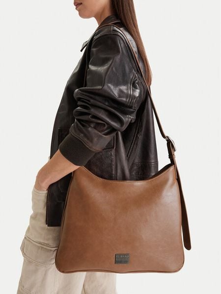 G-Star Raw Torebka C-LDA8480 Brązowy. Brązowe torebki klasyczne G-Star Raw, bez wzorów, z materiału, bez dodatków. Za 179.99 zł.