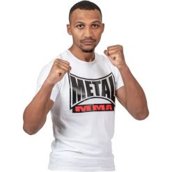 Koszulka mma Metal Boxe visual. Białe koszulki sportowe METAL BOXE, bez wzorów, bez ramiączek. Za 149.50 zł.