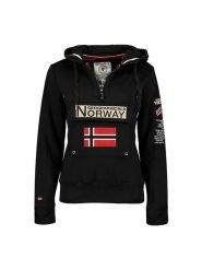 Geographical Norway Bluza "Gymclass" w kolorze czarnym rozmiar: S. Czarne bluzy Geographical Norway, s, bez wzorów, z kapturem. Za 130.99 zł.