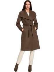 Heine Płaszcz zimowy w kolorze brązowym rozmiar: 40. Brązowe płaszcze Heine, na zimę, bez wzorów, z puchu, bez kaptura. Za 159.96 zł.