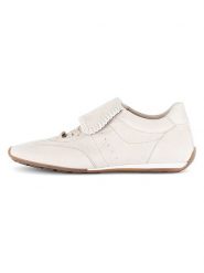 Gabor Skórzane sneakersy w kolorze kremowym rozmiar: 36. Brązowe trampki Gabor, bez wzorów, bez zapięcia. Za 201.55 zł.