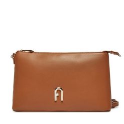 Torebka Furla. Brązowe listonoszki Furla, bez wzorów, bez dodatków. Za 649.99 zł.