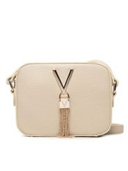 Valentino Torebka Divina VBS1R409G Beżowy. Brązowe listonoszki Valentino, bez wzorów, ze skóry, bez dodatków. Za 289.99 zł.