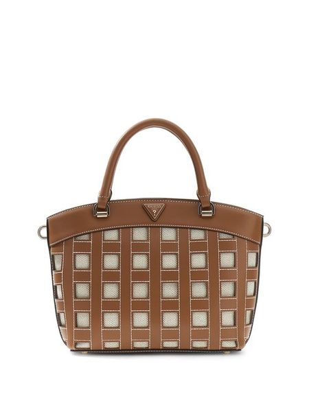 Guess Torebka Frankie HWWG97 36050 Brązowy. Brązowe listonoszki Guess, z aplikacjami, ze skóry, bez dodatków. Za 584.99 zł.