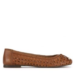 Baleriny Lasocki. Brązowe baleriny Lasocki, bez wzorów, bez obcasa. Za 199.99 zł.