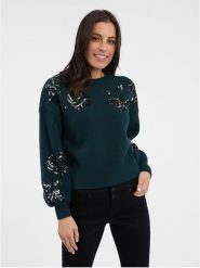 Orsay Sweter w kolorze morskim rozmiar: M. Niebieskie swetry Orsay, m, bez wzorów, bez ramiączek. Za 66.00 zł.