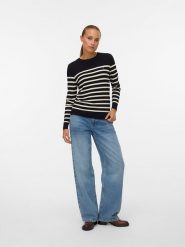 ONLY Sweter w kolorze czarno-kremowym rozmiar: S. Czarne swetry Only, s, bez wzorów, bez ramiączek. Za 127.65 zł.