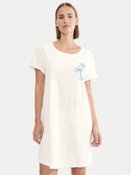 Triumph Koszula nocna 10221117 Kremowy Relaxed Fit. Białe koszule nocne Triumph, bez wzorów, z bawełny, bez ramiączek. Za 89.99 zł.