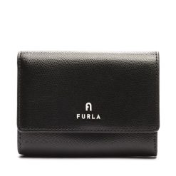 Duży Portfel Damski Furla. Czarne portfele Furla, bez wzorów. Za 599.99 zł.