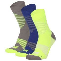Skarpety kompresyjne unisex Xtreme, 3-pak, Multi. Żółte skarpety XTREME SOCKSWEAR, bez wzorów, z elastanu. Za 130.16 zł.