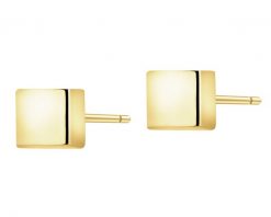 Złote kolczyki - kwadraty. Żółte kolczyki Apart, złote. Za 869.00 zł.