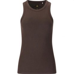 Damski tank top Athlecia Lankae. Brązowe topy Athlecia, bez wzorów, bez kołnierzyka, bez ramiączek. Za 140.00 zł.