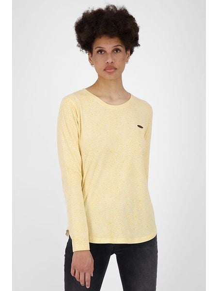 Alife and kickin Koszulka "LeaAK B" w kolorze żółtym rozmiar: L. Żółte bluzki Alife and Kickin, l, bez wzorów, bez kołnierzyka, bez ramiączek. Za 83.22 zł.