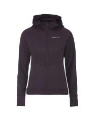 Craft ADV Essence Jersey Hood Jacket 2 W – damska bluza z kapturem – Dk Plum. Fioletowe bluzy sportowe Craft, xs, bez wzorów, z elastanu, z kapturem. Za 230.50 zł.