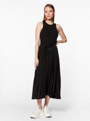 Tommy Hilfiger Sukienka codzienna WW0WW39342 Czarny Regular Fit. Czarne sukienki TOMMY HILFIGER, na co dzień, xl, bez wzorów, z wiskozy, bez kołnierzyka, bez ramiączek, proste. Za 349.99 zł.