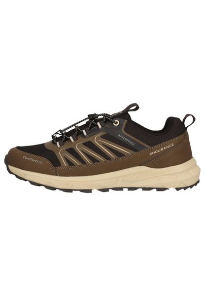Buty trekkingowe Endurance Ferill WP. Brązowe trekkingi ENDURANCE, z materiału, do biegania. Za 298.50 zł.