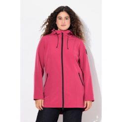 Damskie Długa kurtka softshell HYPRAR hydrofobowa trapezowy krój. Czerwone kurtki sportowe Ulla Popken, plus size, bez wzorów, z elastanu, bez kaptura, trekkingowe. Za 480.99 zł.