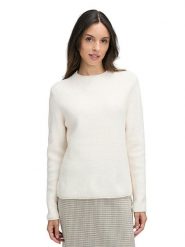CARTOON Sweter w kolorze kremowym rozmiar: 38. Brązowe swetry Cartoon, bez wzorów, ze splotem, bez ramiączek. Za 129.95 zł.