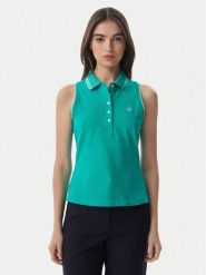 Tommy Hilfiger Polo 1985 WW0WW49561 Zielony Slim Fit. Zielone koszulki polo TOMMY HILFIGER, m, bez wzorów, z bawełny, bez kołnierzyka, bez ramiączek. Za 369.99 zł.