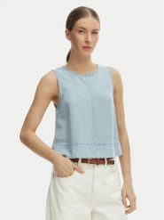 ONLY Top Dorsi 15363996 Niebieski Loose Fit. Niebieskie topy Only, xs, bez wzorów, z lyocellu, bez kołnierzyka, bez ramiączek. Za 109.99 zł.