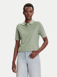 Gant Polo Shield 4202231 Zielony Slim Fit. Zielone koszulki polo GANT, xl, bez wzorów, z bawełny, bez kołnierzyka, bez ramiączek. Za 399.99 zł.