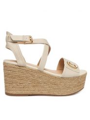 Liu Jo Espadryle Bali 01 SA6083 P0102 Kremowy. Białe espadryle Liu Jo, bez wzorów, ze skóry, bez obcasa, bez zapięcia. Za 559.99 zł.