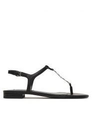 KARL LAGERFELD Sandały KL82516 Czarny. Czarne sandały KARL LAGERFELD, bez wzorów, ze skóry, bez obcasa, na płaskiej podeszwie, bez zapięcia. Za 695.99 zł.