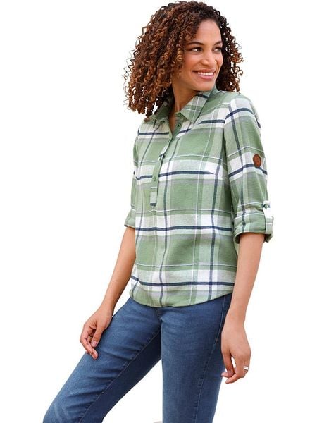 WITT WEIDEN Bluzka w kolorze zielonym rozmiar: 46. Zielone bluzki WITT WEIDEN, bez wzorów, z bawełny, bez kołnierzyka, bez ramiączek. Za 48.05 zł.