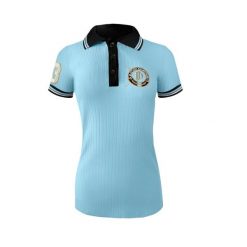 Koszulka polo damska JD ATTACK Juliette. Niebieskie koszulki polo JD ATTACK, xs, bez wzorów, bez kołnierzyka, bez ramiączek. Za 129.00 zł.