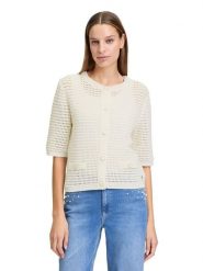 BETTY & CO Kardigan w kolorze kremowym rozmiar: 40. Brązowe kardigany Betty & Co, bez wzorów. Za 149.31 zł.