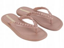 Japonki dla kobiet Ipanema Meu Sol Thon. Czerwone klapki Ipanema, bez wzorów, z materiału, bez obcasa. Za 59.00 zł.