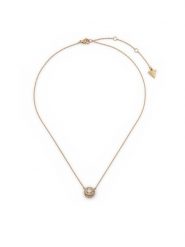 Guess Naszyjnik JUBN05 554JW Złoty. Żółte naszyjniki Guess, metalowe. Za 329.99 zł.