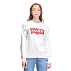 Bluza Z Grafiką Dla Pań I Panów. Białe bluzy Levi's®, m, bez wzorów, z bawełny, z kapturem. Za 448.99 zł.