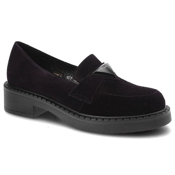 Fioletowe Mokasyny Lamanti Damskie Modne Buty. Fioletowe mokasyny Lamanti, bez wzorów, bez obcasa. Za 287.99 zł.