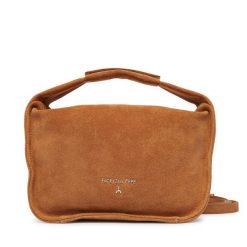 Torebka Patrizia Pepe. Brązowe torebki klasyczne Patrizia Pepe, bez wzorów, bez dodatków. Za 1,089.00 zł.