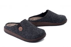INBLU NL-10 025 szary, kapcie damskie. Szare obuwie domowe Inblu, bez wzorów, z tkaniny, bez zapięcia. Za 101.90 zł.