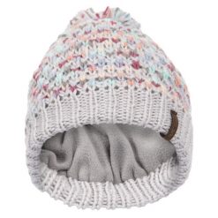 Trespass Irmina - Damska czapka typu beanie w kolorze jasnoszarym. Czerwone czapki Trespass, bez wzorów, z dzianiny. Za 211.99 zł.