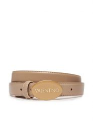 Valentino Pasek Damski VCS8KL56 Beżowy. Brązowe paski Valentino, bez wzorów, ze skóry. Za 179.99 zł.