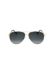 Jimmy Choo Damskie okulary przeciwsłoneczne w kolorze złoto-czarnym rozmiar: 60. Czarne okulary przeciwsłoneczne Jimmy Choo, bez wzorów, z tworzywa sztucznego, wakacyjne. Za 437.17 zł.