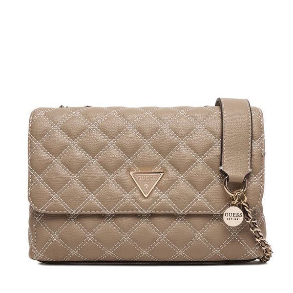 Torebka Guess. Brązowe torebki klasyczne Guess, z aplikacjami, bez dodatków. Za 589.99 zł.