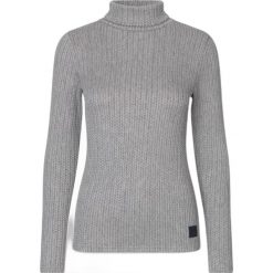 Sweter damski z golfem Kingsland Vikula. Szare golfy KINGSLAND, bez wzorów, bez ramiączek. Za 445.50 zł.