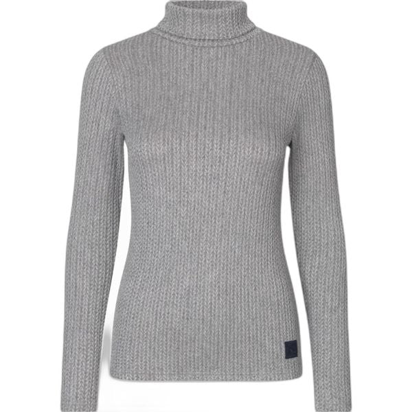 Sweter damski z golfem Kingsland Vikula. Szare golfy KINGSLAND, bez wzorów, bez ramiączek. Za 445.50 zł.