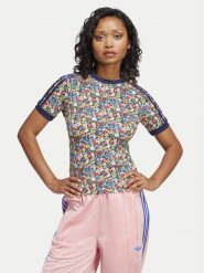 Adidas T-Shirt Liberty London Cali JC7776 Kolorowy Slim Fit. T-shirty Adidas, s, bez wzorów, z bawełny, bez kołnierzyka, bez ramiączek. Za 159.99 zł.