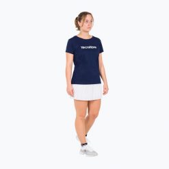Koszulka damska Tecnifibre Team Cotton Tee. Niebieskie koszulki sportowe TECNIFIBRE, bez wzorów, bez ramiączek. Za 79.99 zł.
