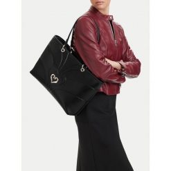Torebka Eva Minge. Czarne shopper Eva Minge, bez wzorów, bez dodatków. Za 299.99 zł.