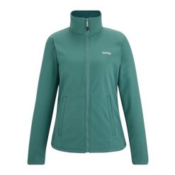 Kurtka Damska Softshell Spacer Connie V. Zielone kurtki sportowe Regatta, bez wzorów, z softshellu, bez kaptura, trekkingowe. Za 173.99 zł.